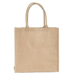 Jute Reusable Shopping Carry Bag Natural (40Wx15Gx40cmH)