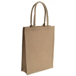 Jute Reusable Shopping Carry Bag Natural (30Wx12Gx40cmH)