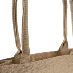 Jute Reusable Shopping Carry Bag Natural (30Wx12Gx40cmH)