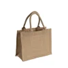 Jute Reusable Shopping Carry Bag Natural (25Wx12Gx20cmH)