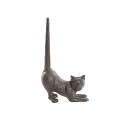 Jute String Ornamental Holder Crouching Cat (12x21cmH)