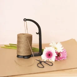 Jute String Ornamental Holder with Scissors (17.5x25cmH)