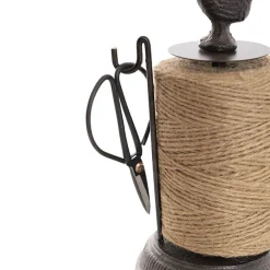 Jute String Ornamental Holder Rooster & Scissors (12x26cmH)