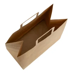Kraft Bag Grocery Flat Handle Brown Pk10 (320Wx175Gx340mmH)