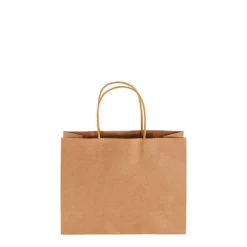 Kraft Paper Bag Boutique Med Brown Pk10 (220Wx80Gx180mmH)