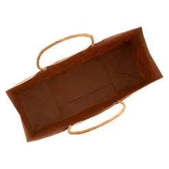 Kraft Paper Bag Boutique Med Brown Pk10 (220Wx80Gx180mmH)