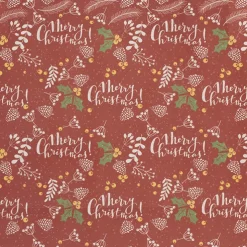 Kraft Paper Bag Boutique Merry Xmas Pk10 (220Wx80Gx180mmH)