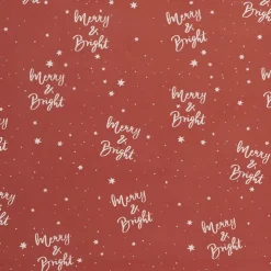 Kraft Paper Bag Med Merry Bright Red Pk10 (205Wx110Gx275mmH)