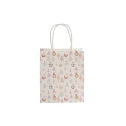 Kraft Paper Bag Mini Xmas Cheer Pastel Pk10(140Wx75Gx165mmH)