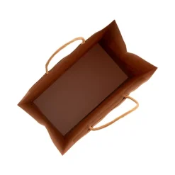 Kraft Paper Bag Shopper Large Brown Pk10 (240Wx120Gx355mmH)