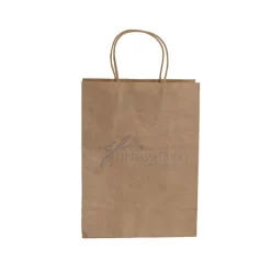 Kraft Paper Bag Shopper Medium Brown Pk10 (205Wx110Gx275mmH)
