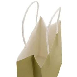 Kraft Paper Bag Shopper Mini Gold Pack 10 (140Wx75Gx165mmH)