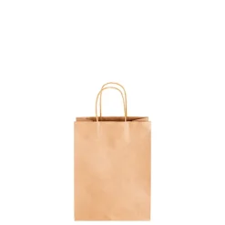 Kraft Paper Bag Shopper Mini Brown Pack 10 (140Wx75Gx165mmH)