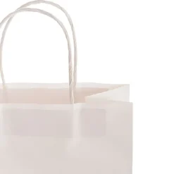 Kraft Paper Bag Shopper XL White Pk10 (320Wx110Gx420mmH)