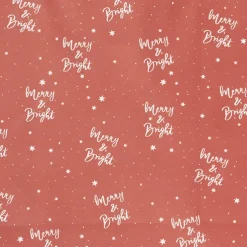 Kraft Paper Bag Small Merry Bright Red Pk10(180Wx85Gx215mmH)