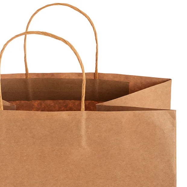 Kraft Paper Bag Takeaway Large Brown Pk10 (305Wx230Gx305mmH)
