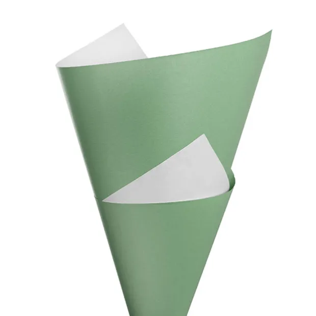 Kraft Paper Duet 80gsm Eucalyptus & White Pack 100 (50x70cm)