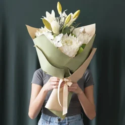 Kraft Paper Duo 80gsm Moss Green & Brown Pack 100 (50x70cm)