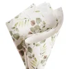 Kraft Paper Eucalyptus Print 110gsm White Pack 100 (50x70cm)