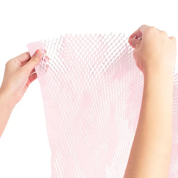 Kraft Paper Honeycomb Expandable Sheet PK50 Pink (50x50cm)