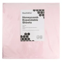 Kraft Paper Honeycomb Expandable Sheet PK50 Pink (50x50cm)