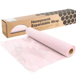 Kraft Paper Honeycomb Expandable Roll Baby Pink (50cmx30m)