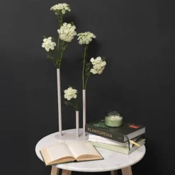Lace Flower Spray White (73cmH)