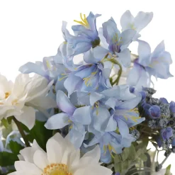 Lana Flower Arrangement w Resin Water Blue (31x50cmH)