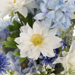 Lana Flower Arrangement w Resin Water Blue (31x50cmH)