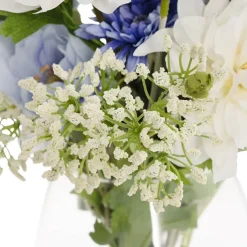 Lana Flower Arrangement w Resin Water Blue (31x50cmH)