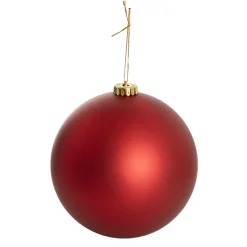 Large Hanging Baubles Set 4 Red (15cmD)