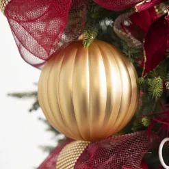 Large Hanging Baubles Set 4 Gold (15cmD)