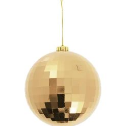 Large Hanging Baubles Set 4 Gold (15cmD)