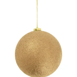 Large Hanging Baubles Set 4 Gold (15cmD)