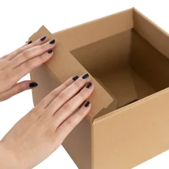 Large Posy Box Autolock Base Pack 10 Kraft Brown (22x14cmH)