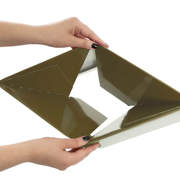 Large Posy Box Autolock Base Pack 10 Gold (22x14cmH)