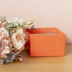 Large Posy Box Autolock Base Pack 10 Orange (22x14cmH)