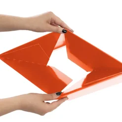 Large Posy Box Autolock Base Pack 10 Orange (22x14cmH)