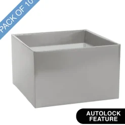 Large Posy Box Autolock Base Pack 10 Silver (22x14cmH)