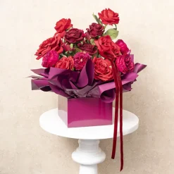 Large Posy Box Autolock Base Pack 10 Sugar Plum (22x14cmH)