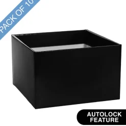 Large Posy Box Autolock Base Pack 10 Black (22x14cmH)