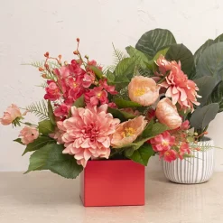 Large Posy Box Autolock Base Pack 10 Red (22x14cmH)