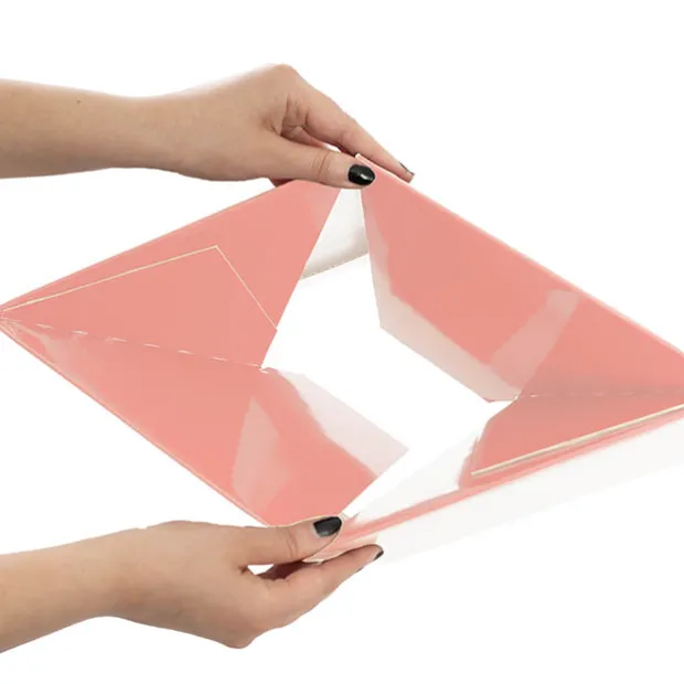 Large Posy Box Autolock Base Pack 10 Baby Pink (22x14cmH)