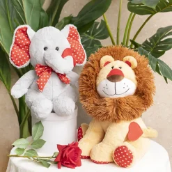 Larry the Love Lion Plush Soft Toy Camel Brown (35cmST)