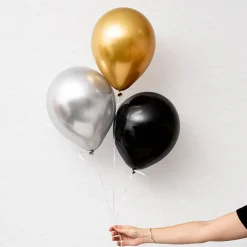 Latex Balloon 12" Pack 36 Metallic Gold (30.5cmD)