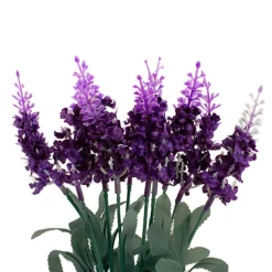 Lavender Bunch 10 Flowers Dark Purple (33cmH)