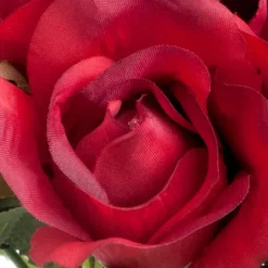 Lavina Rose Bud Bouquet 18 Heads Red (33cmH)