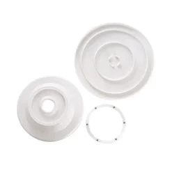 Lazy Susan Rotating Turntable Plastic White (28cmDx7cmH)