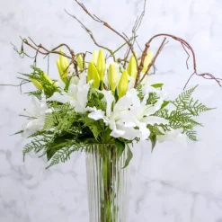 Leaf Cypress Fern Spray Green (73cmH)