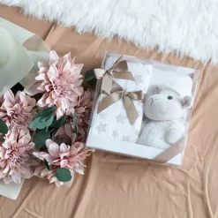 Leah the Lamb & Blanket Gift Pack Beige (25x12x25)